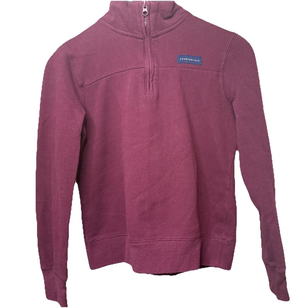 Aeropostale women's sweater size small petite burgundy Vintage